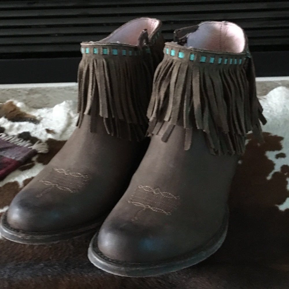 Miss Macie fringe booties